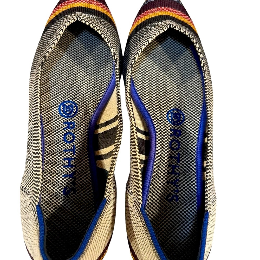 Rothy Inverse Stripe Size 6.5 In Excellent Condit… - image 8